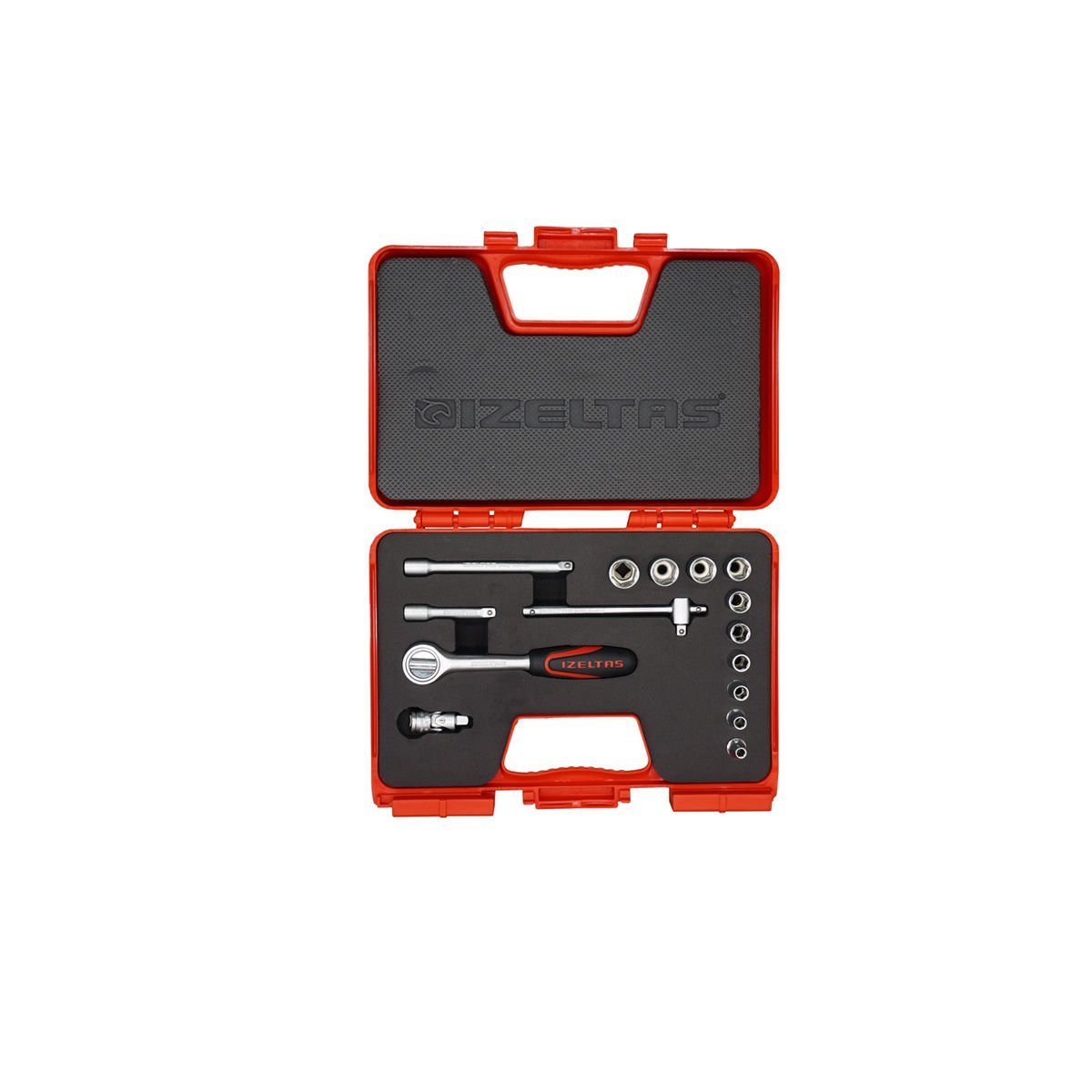 İzeltaş 1/4” Altı Köşe Lokma Anahtar Takımı (15 parça, mm)