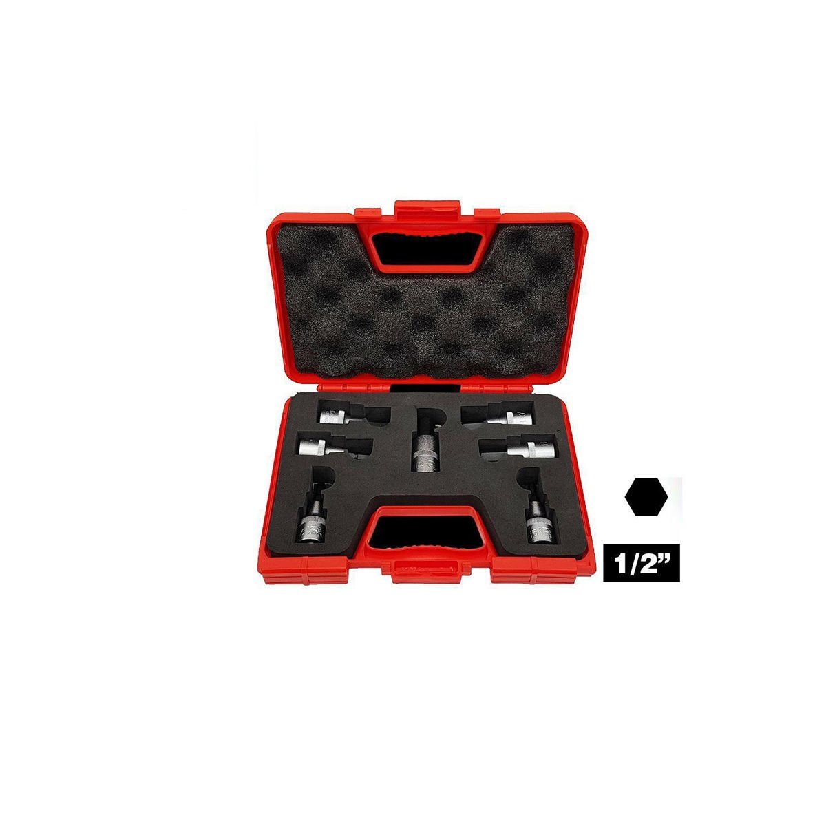 İzeltaş 1/2” Lokmalı Allen Uç Takımı (60 mm, 7 Parça)