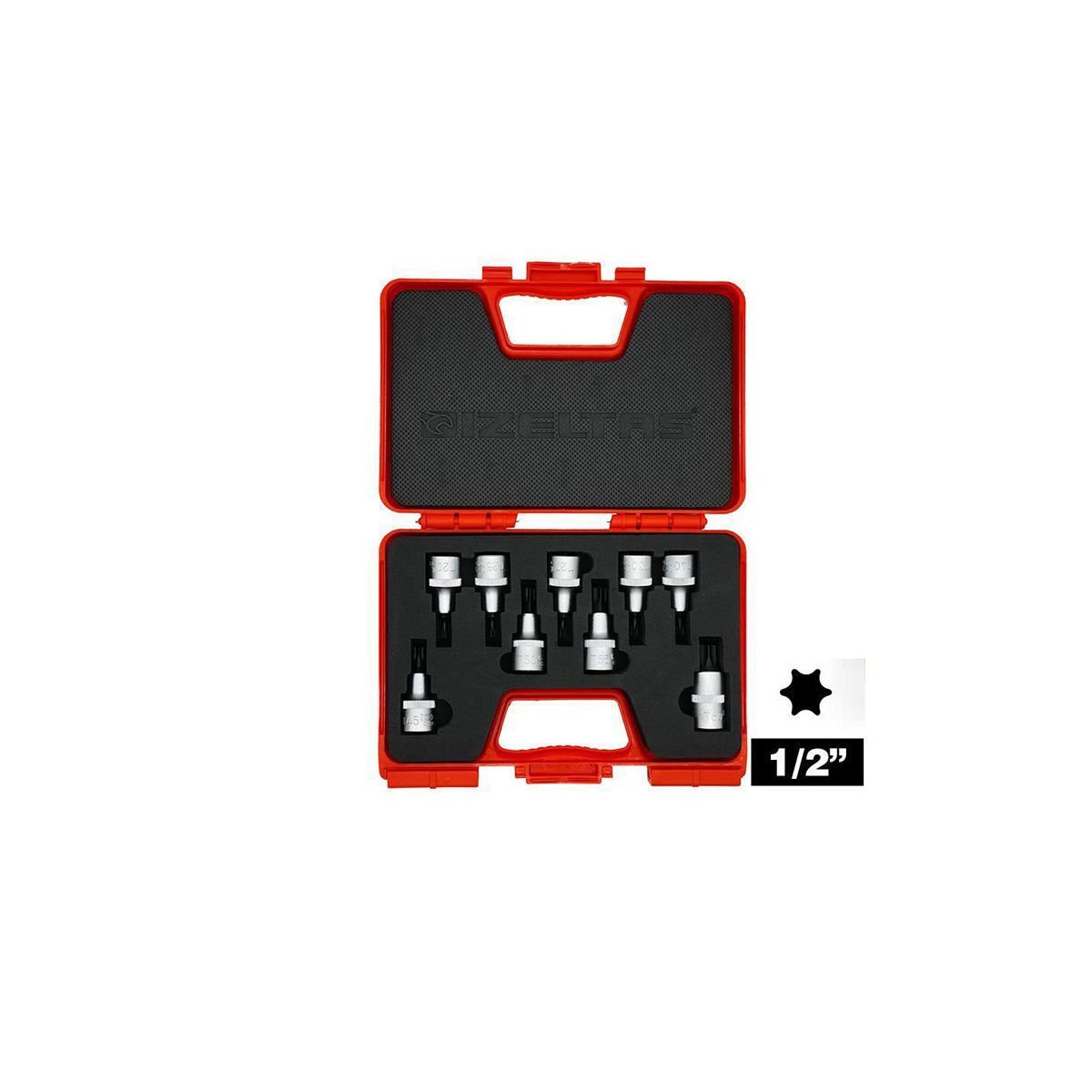 İzeltaş 1/2” Lokmalı Torx® Uç Takımı (60 mm, 9 parça)