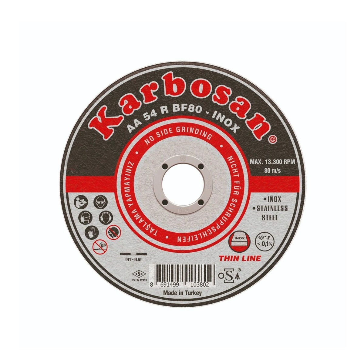 Karbosan 125x1.0mm Inox Kesme Taşı