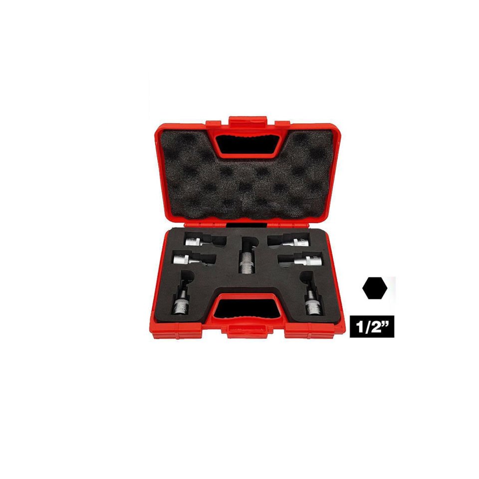 İzeltaş 1/2” Lokmalı Allen Uç Takımı (60 mm, 7 Parça)
