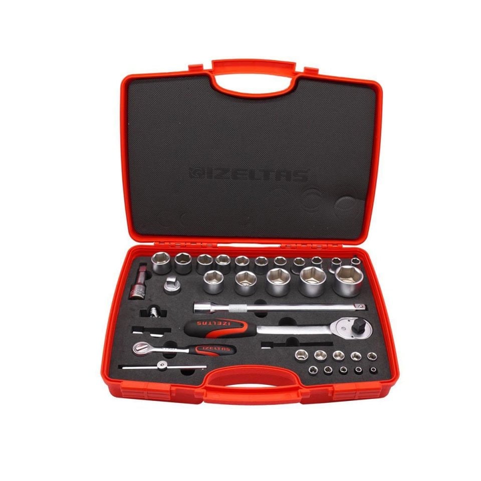 İzeltaş  1/4” - 1/2” Altı Köşe Lokma Anahtar Takımı (35 Parça)