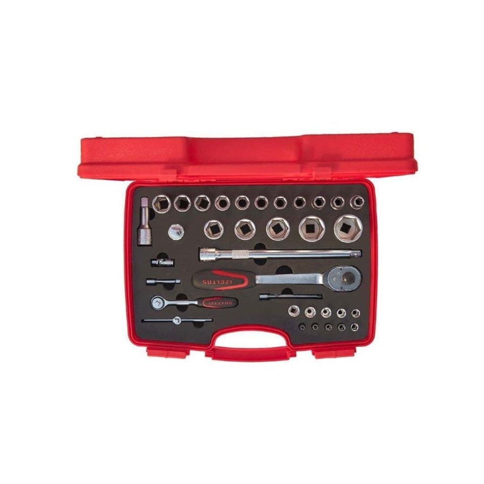 İzeltaş  1/4” - 1/2” Altı Köşe Lokma Anahtar Takımı (35 Parça)