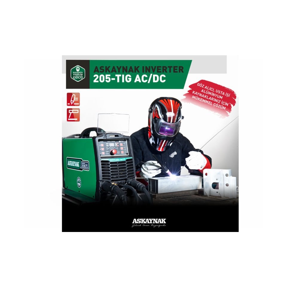 Askaynak Inverter 205 TIG AC/DC Pulse Kaynak Makinesi