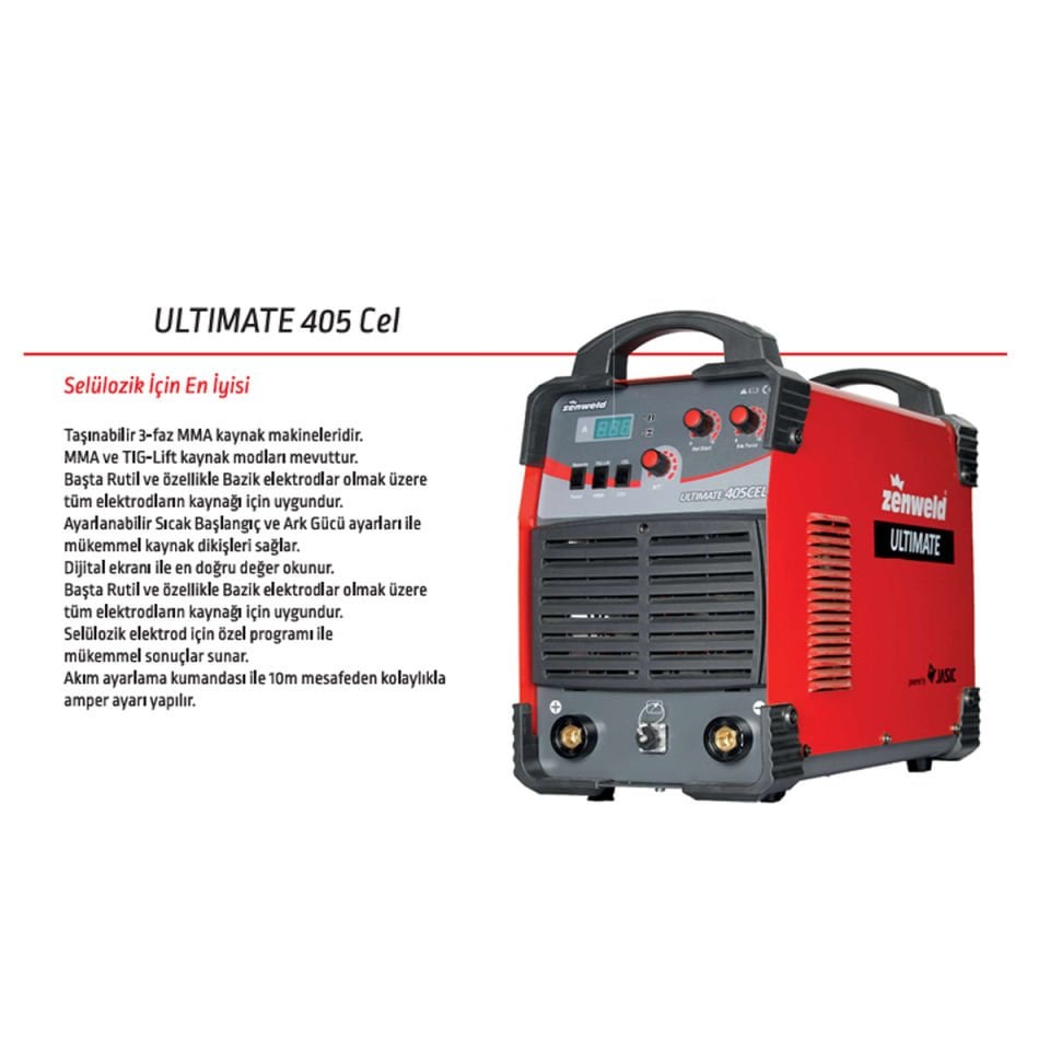 Zenweld Ultimate 405CEL Inverter Elektrot Kaynak Makinesi
