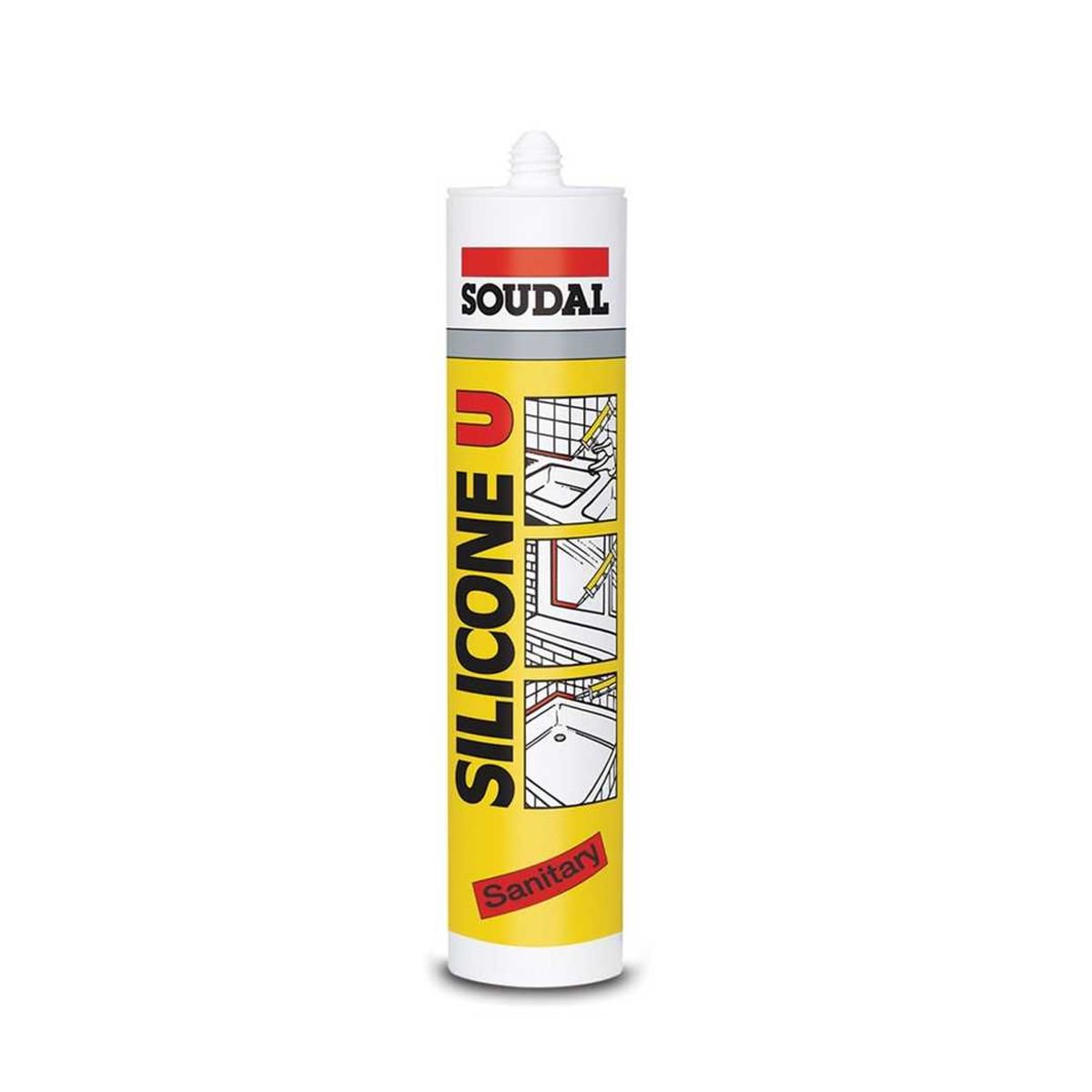 SOUDAL Silicone U 280 Gr Beyaz Silikon