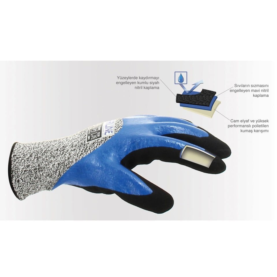 Starline E-135620 Kesilmeye Dirençli Köpük Nitril Eldiven