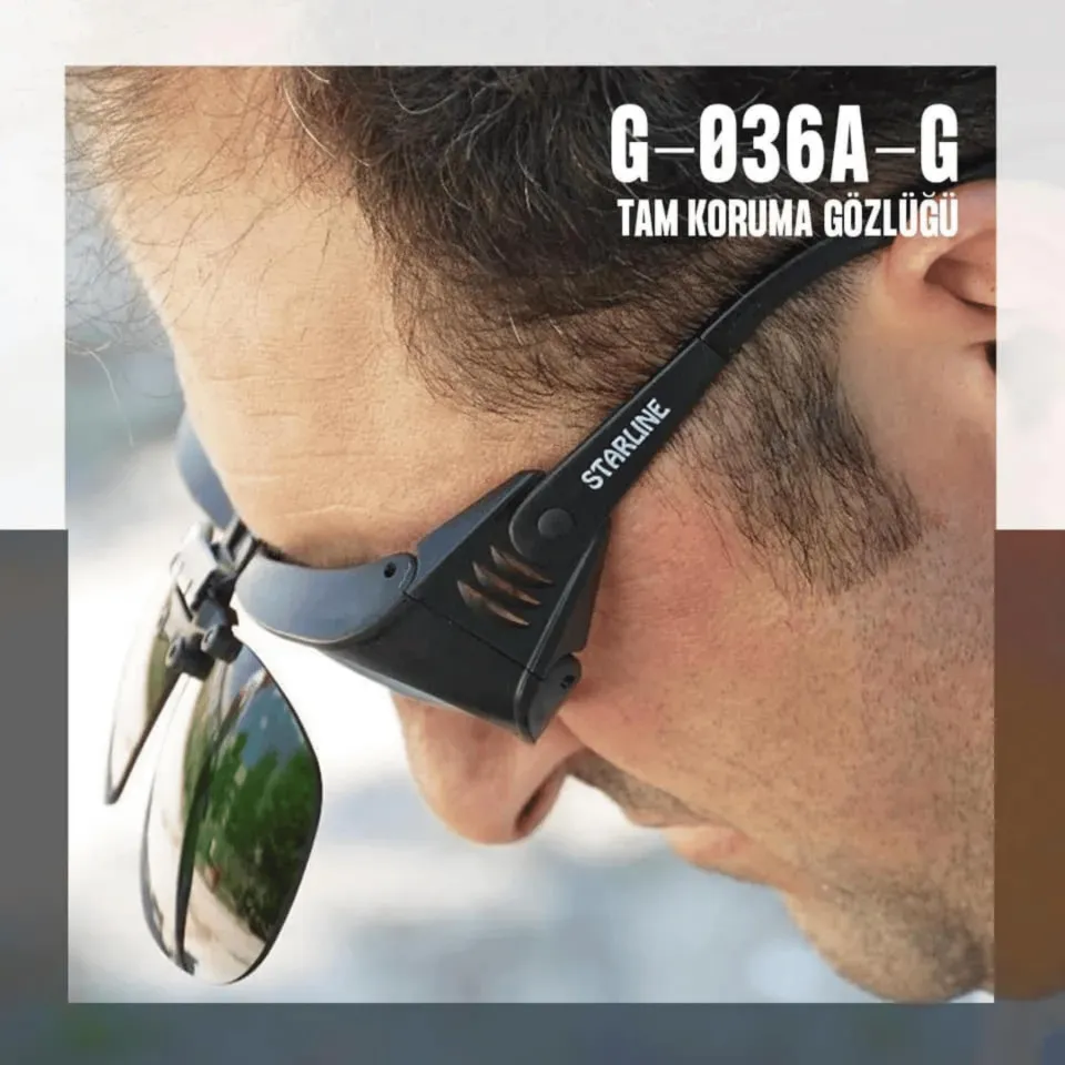Starline G-036A-G Siyah Kaynak Gözlüğü
