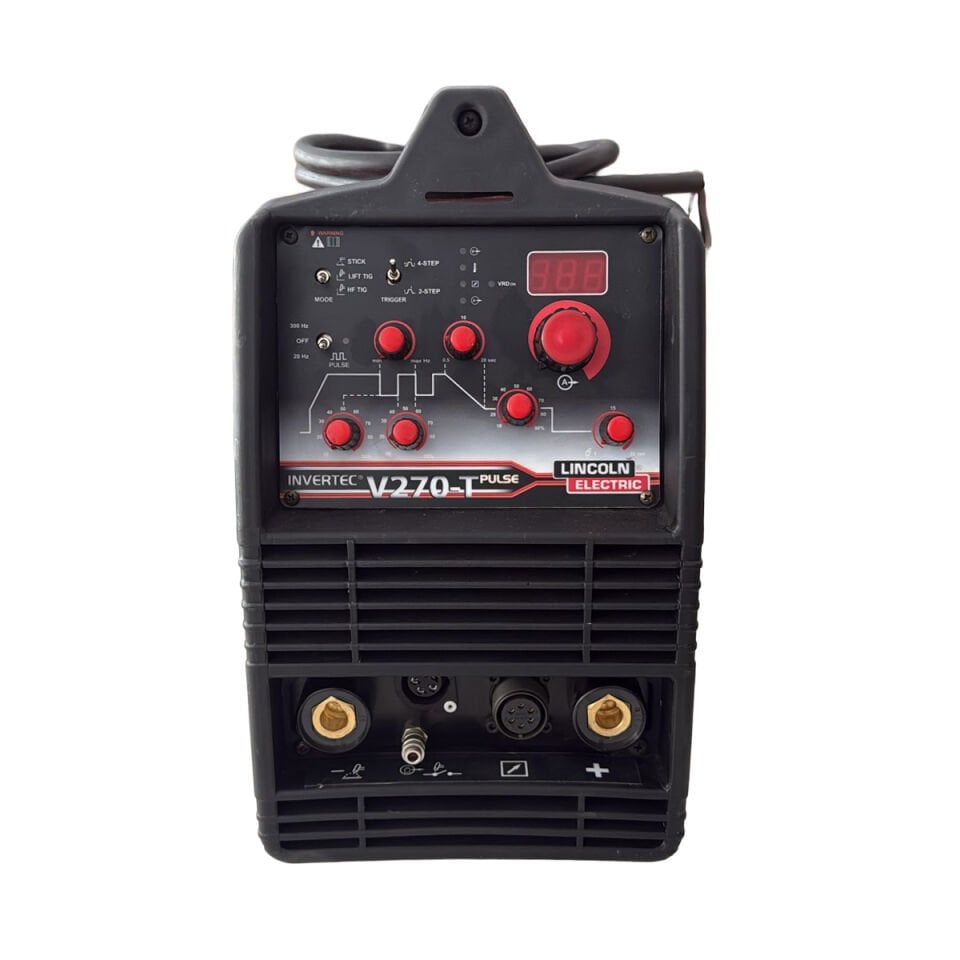 Lincoln Electric Invertec V270TP DC TIG Pulse Kaynak Makinesi Hava Soğutmalı (Yenilenmiş-6 Ay Garantili)