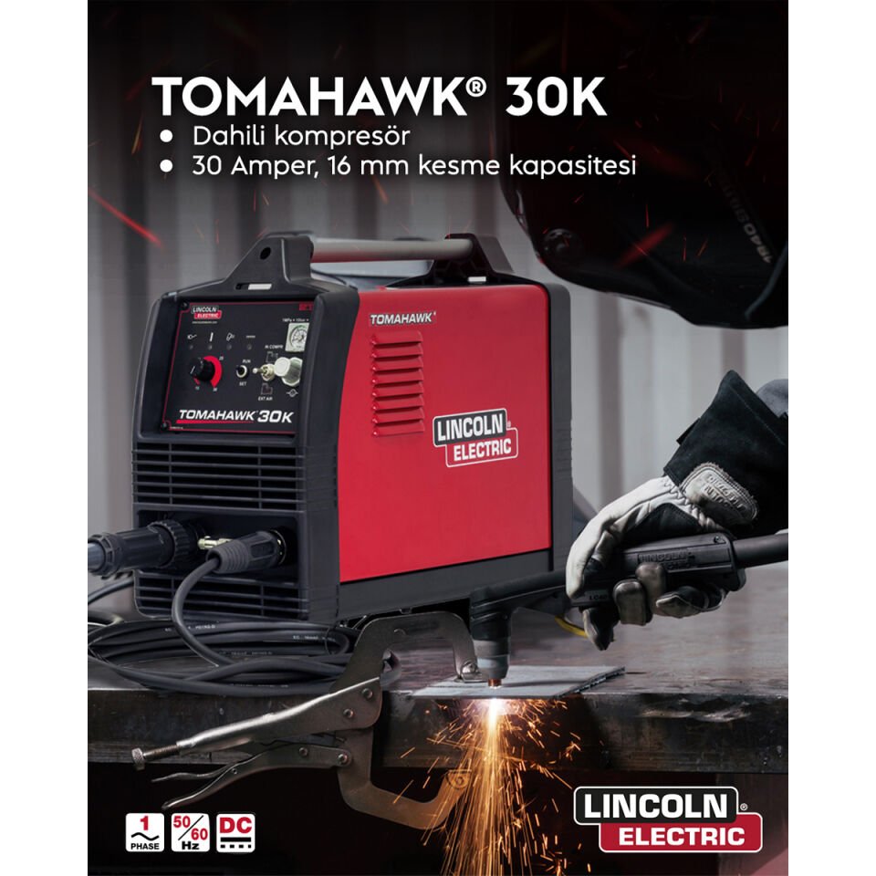 Lincoln Electric Tomahawk 30K Plazma Kesme Makinesi