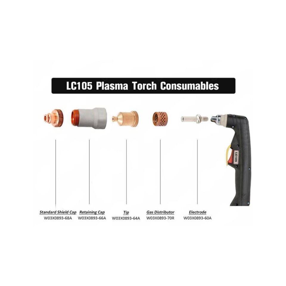Lincoln Electric Tomahawk 1538 W03X0893-66A LC105 Seramik Nozul
