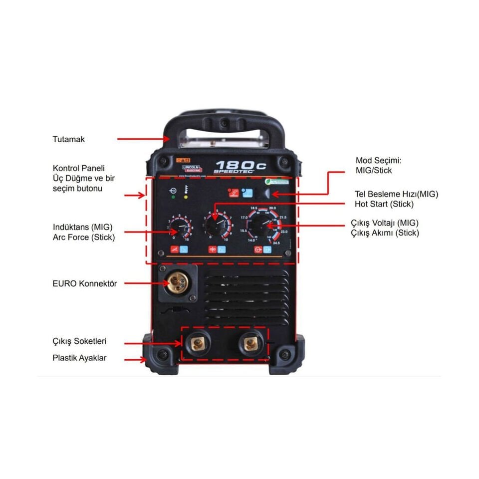 Lincoln Electric Speedtec 180-C - Multi-Proses Kaynak Makinesi