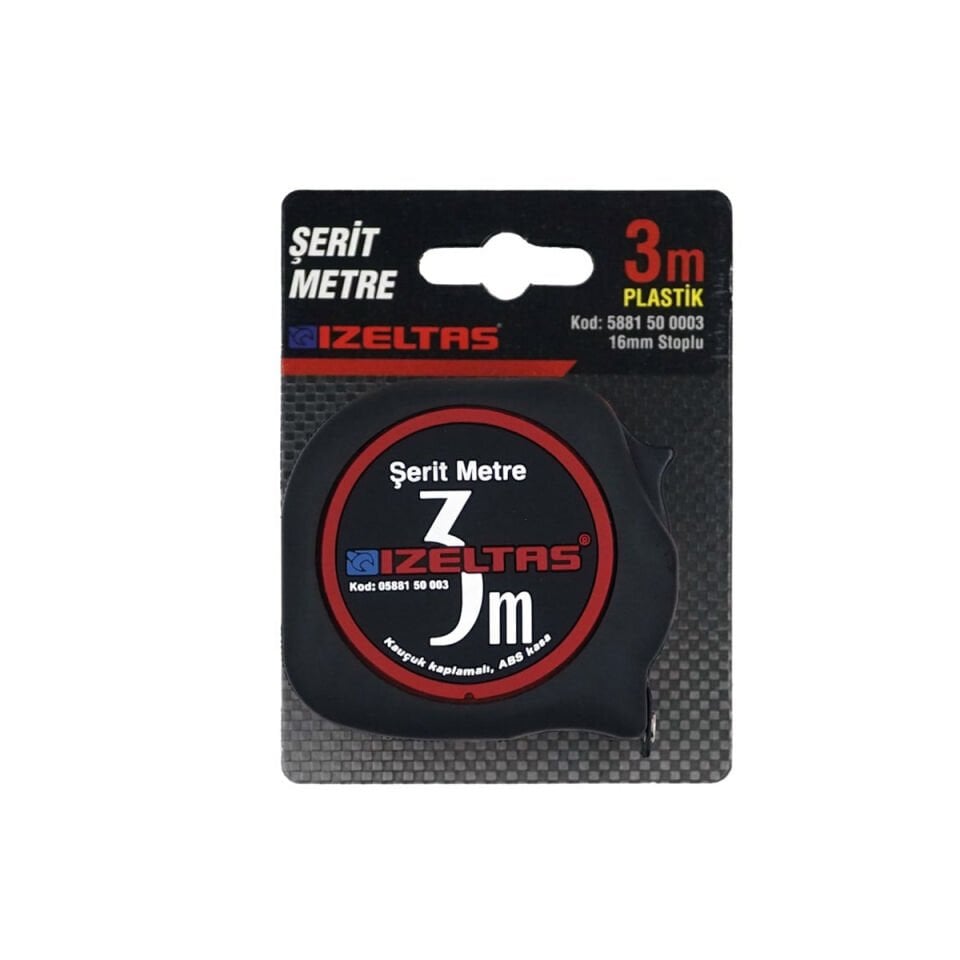 İzeltaş Plastik Şerit Metre 3 Metre 0588150003