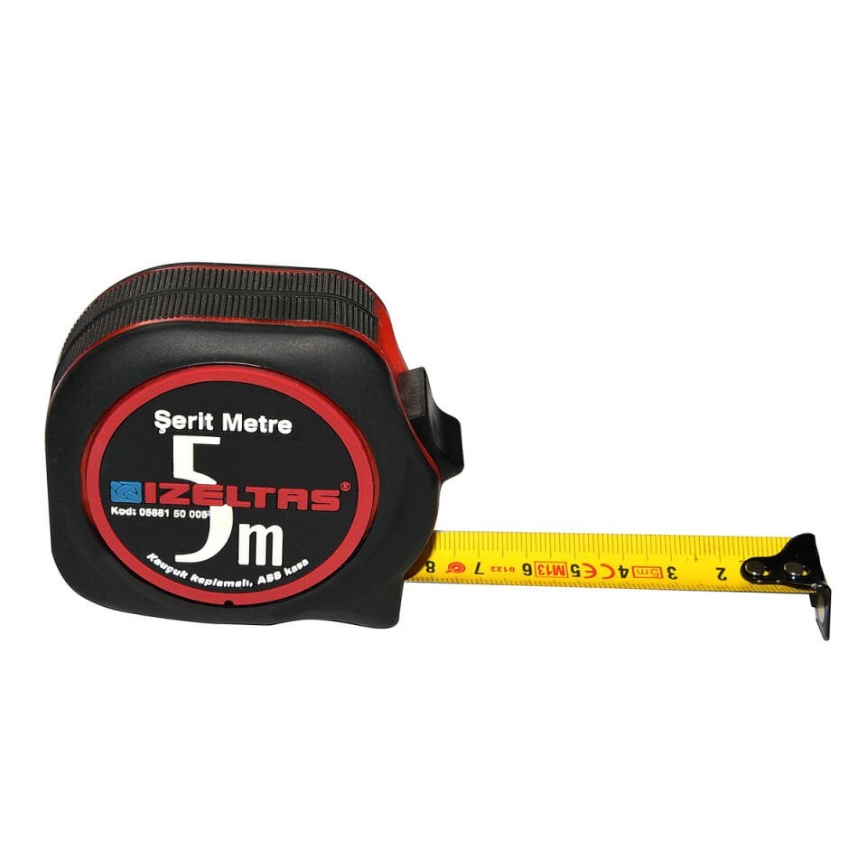 İzeltaş Plastik Şerit Metre 5 Metre x 19 mm