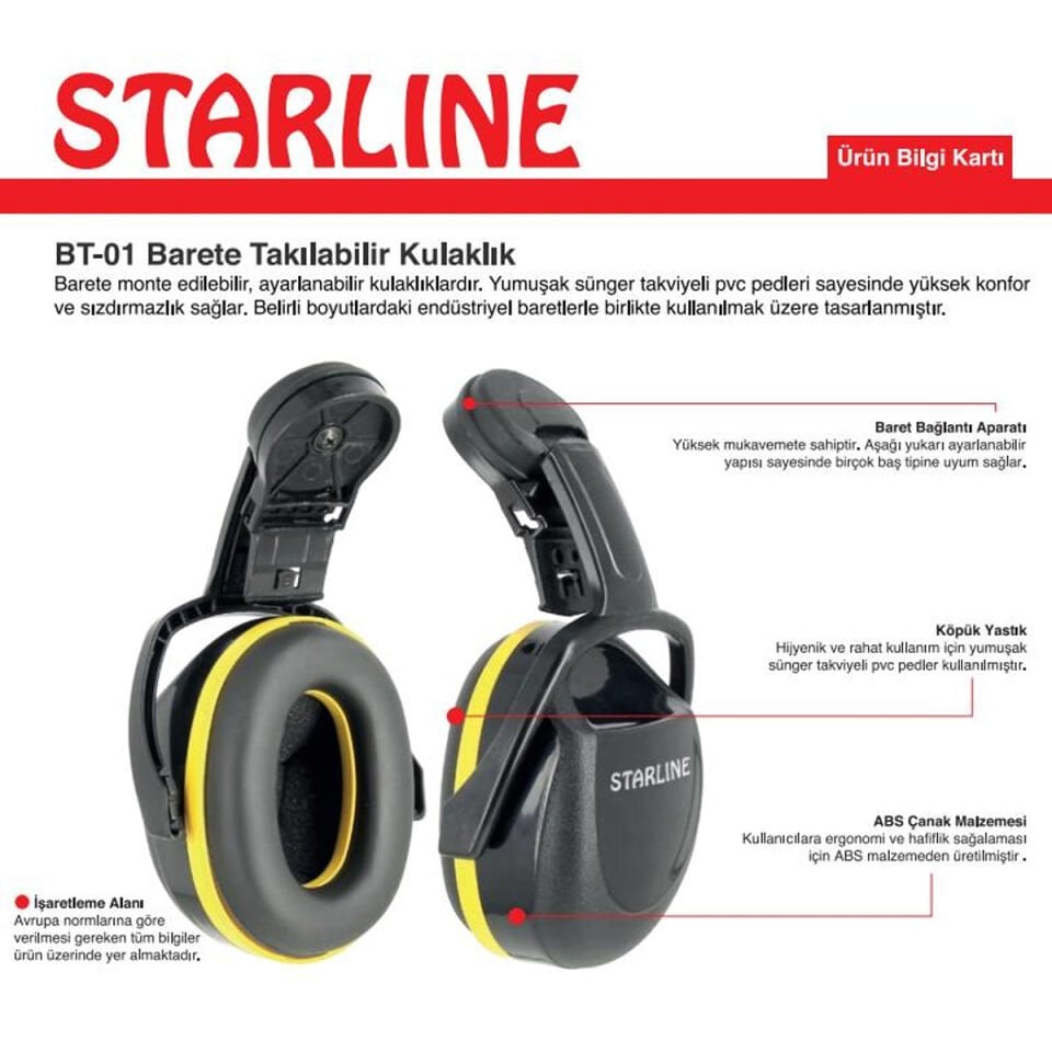 Starline BT-01 Barete Takılabilir Kulaklık