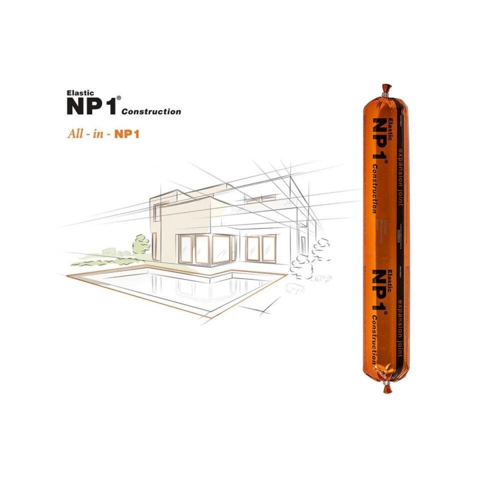 NP1 Construction Silan Modifiye Polimer (SMP) Yapıştırıcı ve Dolgu Macunu (600 ml Sosis, 20'li Koli)