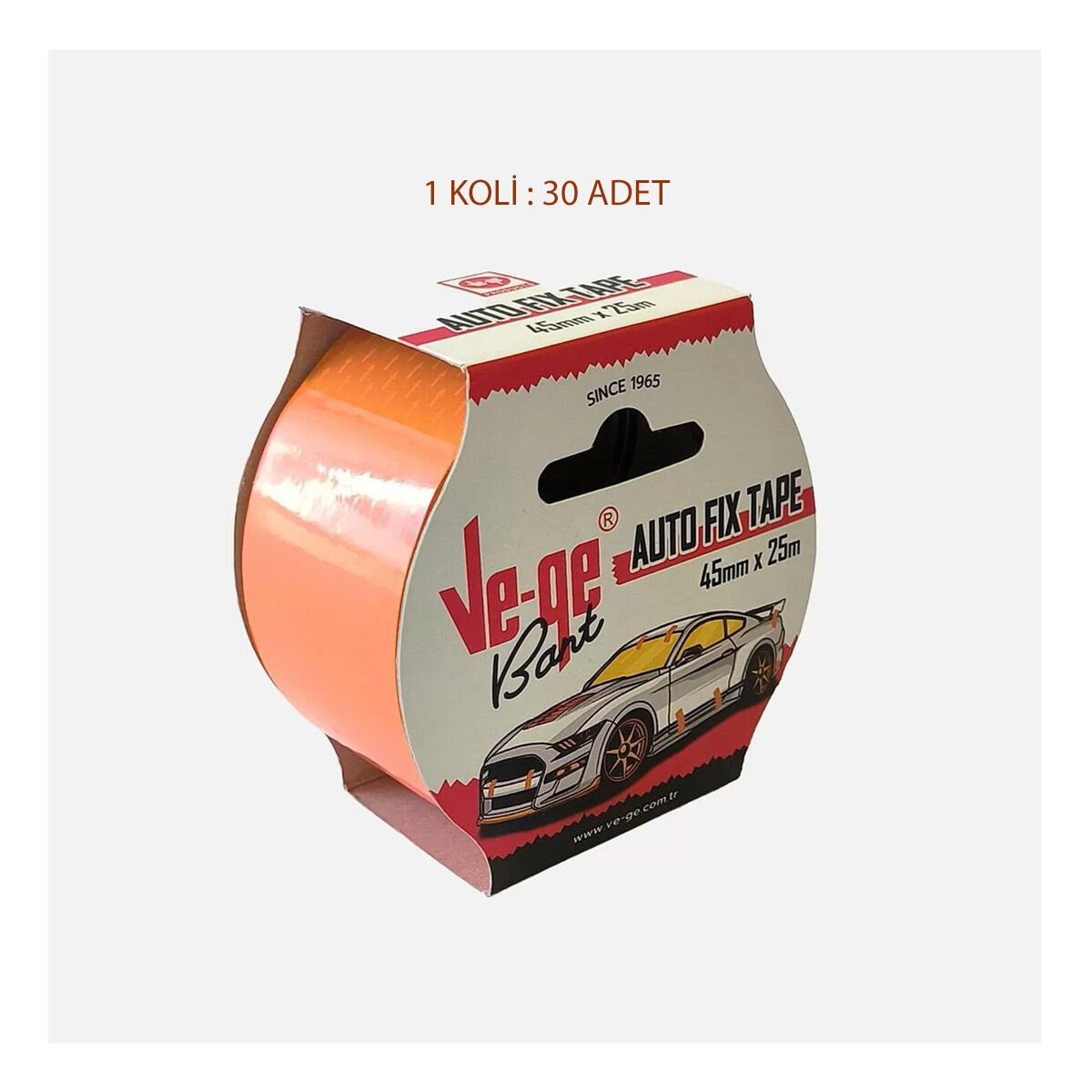 Ve-ge Auto Fix Tape 45mm x 25m Geçici Montaj Bandı