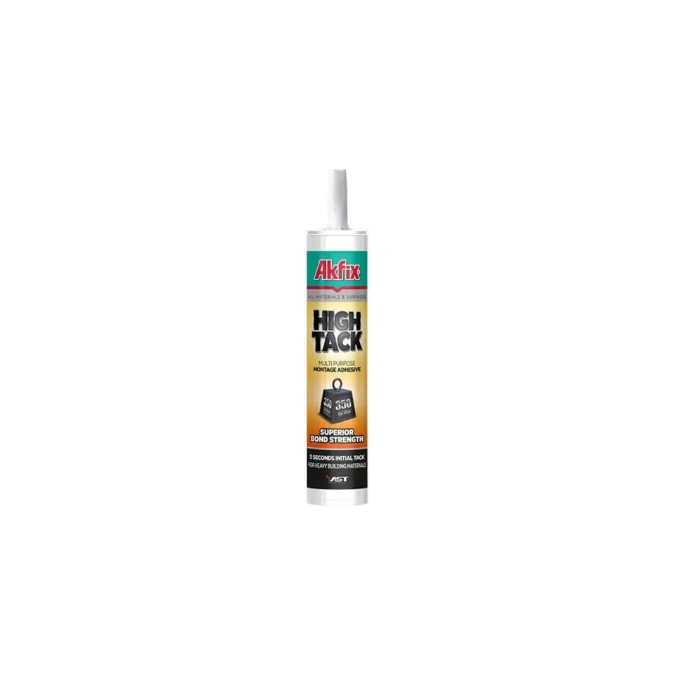 Akfix High Tack Genel Amaçlı Ultra Güçlü Montaj Yapıştırıcı Beyaz 290ML