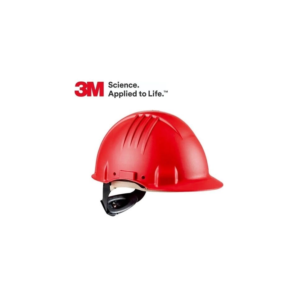 3M G3000 Serisi Kırmızı Havalandırmalı Ayarlı Baret