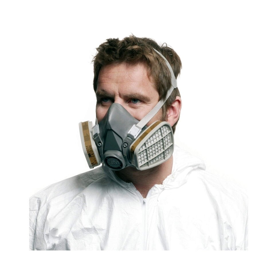 3M 6200 Yeniden kullanılabilir Yarım Yüz Gaz Maskesi (Orta Boy)