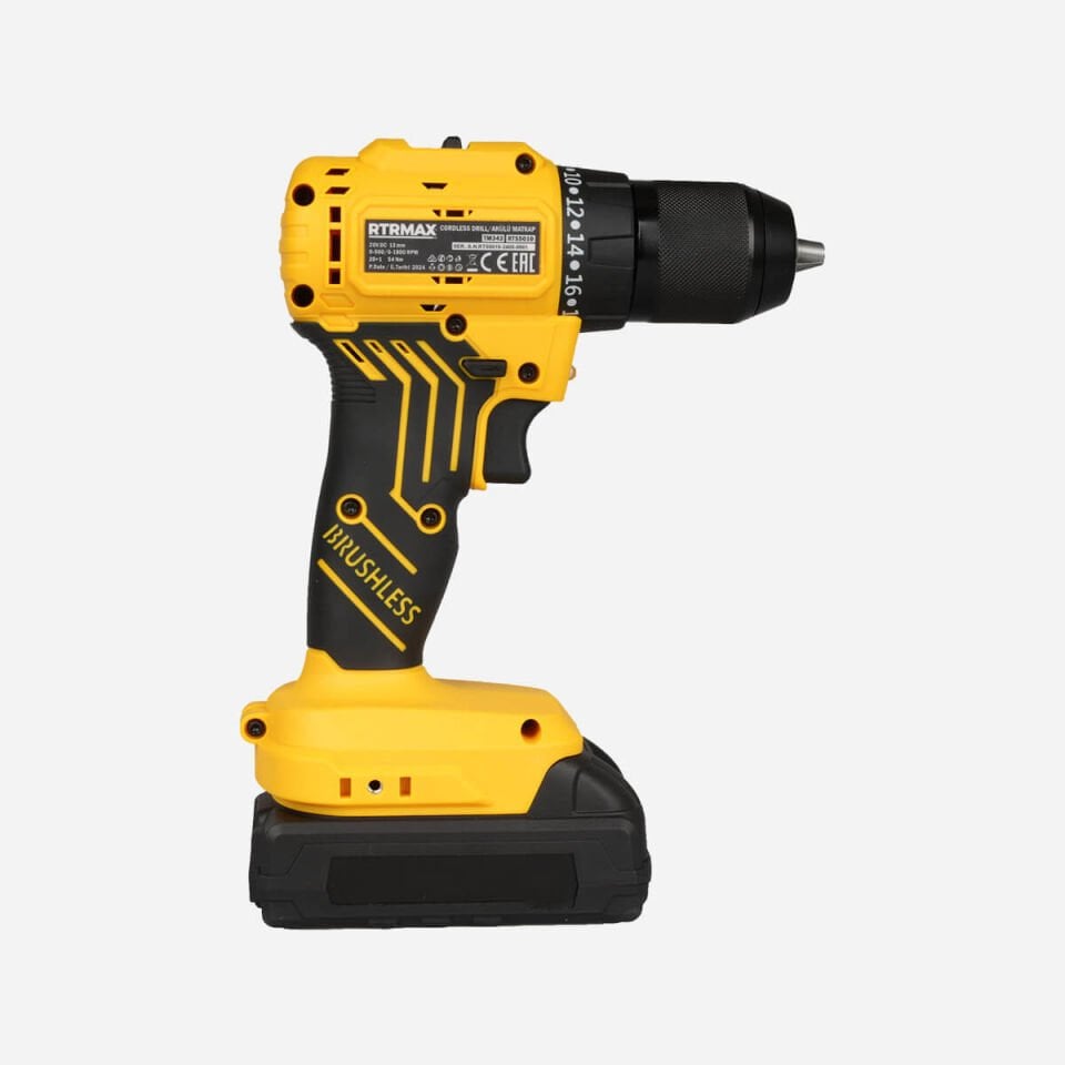 Rtrmax RTS5010 Çift Akülü 20V 2.0Ah  Akülü Darbesiz Matkap Vidalama